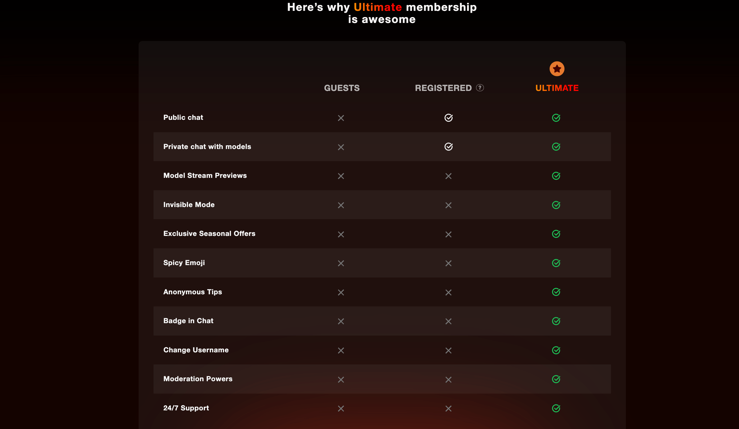 Stripchat model profile and fan club